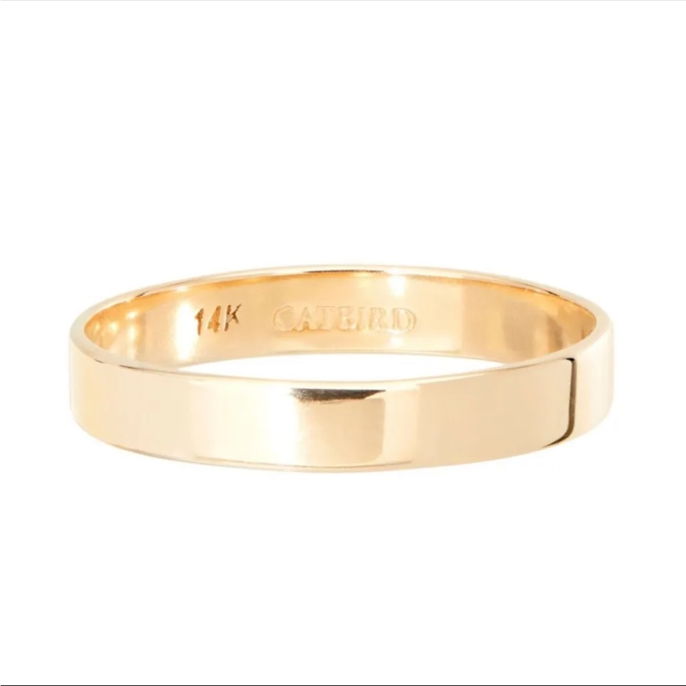 Catbird Tomboy ring size 7 14k yellow gold